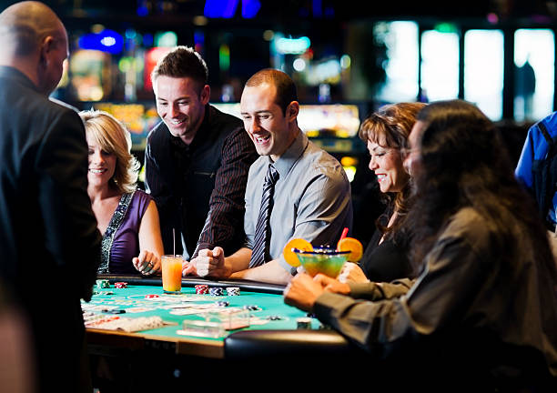 Baccarat card table layout
